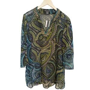 Chelsea & Theodore Women Tunic Top Large